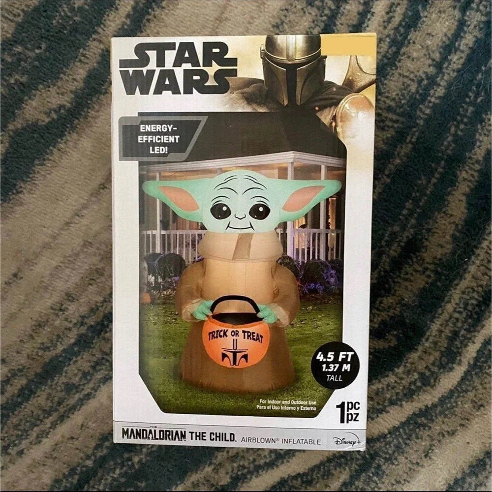 4.5ft Disney Star Wars Mandalorian The Child Grogu Halloween Airblown Inflatable
